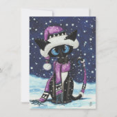 Christmas Snow Siamese Cat Winter (Voorkant)