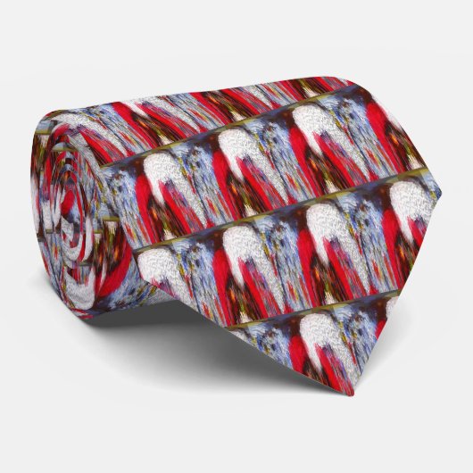 Christmas snow trendy festive stropdas (Opgerold)