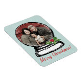 Christmas Snow Wereldbol Foto Magneet (Rechterzijde)