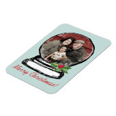 Christmas Snow Wereldbol Foto Magneet (Linkerzijde)