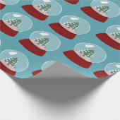 Christmas Snow Wereldbol inpakpapier (Hoek)