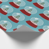 Christmas Snow Wereldbol inpakpapier (Hoek)