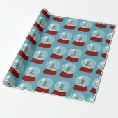 Christmas Snow Wereldbol inpakpapier (Uitgerold)