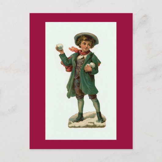 "Christmas Snowball" Briefkaart (Voorkant)