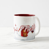 Christmas Snowball Mug Tweekleurige Koffiemok (Voorkant rechts)