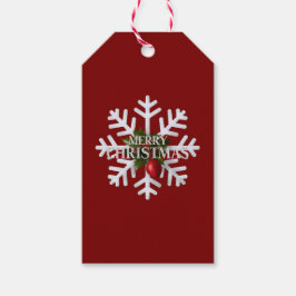 Christmas Snowflake And Shy Red Berry Cadeaulabel