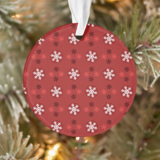 Christmas Snowflake Art Pattern Ornament (Boom)