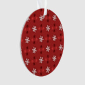 Christmas Snowflake Art Pattern Ornament (voorkant)