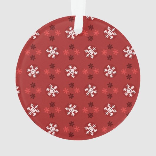 Christmas Snowflake Art Pattern Ornament (achterkant)