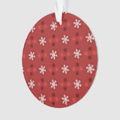 Christmas Snowflake Art Pattern Ornament (voorkant)
