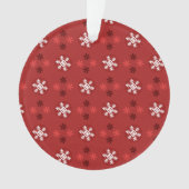 Christmas Snowflake Art Pattern Ornament (voorkant)