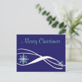 Christmas Snowflake Briefkaart (Staand voorkant)