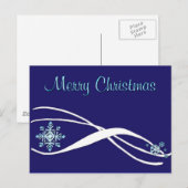 Christmas Snowflake Briefkaart (Voorkant / Achterkant)