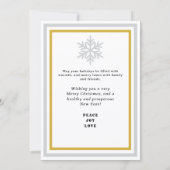 Christmas Snowflake Christmas Tree INSERT PHOTO Feestdagenkaart (Achterkant)