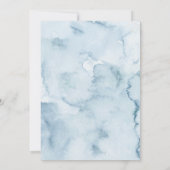 Christmas Snowflake clothesline Baby Shower Kaart (Achterkant)