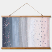 Christmas Snowflake Colorful Hangend Wandkleed (Voorkant)