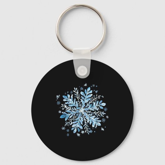 Christmas Snowflake - Cute Winter Vibe For Holiday Sleutelhanger (Voorkant)