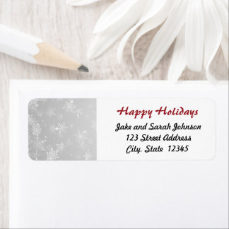 Christmas Snowflake Etiket