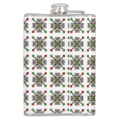 Christmas Snowflake Mandala Heupfles (Achterkant)