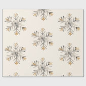 Christmas Snowflake Wrapping Paper | Cadeauverpakk Cadeaupapier (Vlak)
