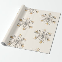 Christmas Snowflake Wrapping Paper | Cadeauverpakk