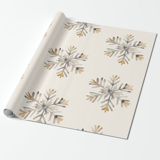 Christmas Snowflake Wrapping Paper | Cadeauverpakk Cadeaupapier (Uitgerold)