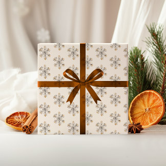 Christmas Snowflake Wrapping Paper | Cadeauverpakk Cadeaupapier
