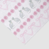 Christmas Snowflakes and Trees Tissuepapier (Detail)