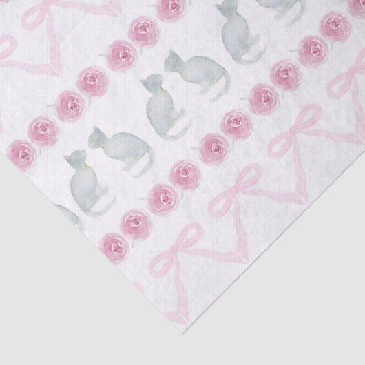 Christmas Snowflakes and Trees Tissuepapier (Detail)