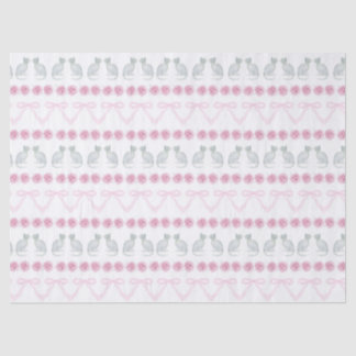 Christmas Snowflakes and Trees Tissuepapier