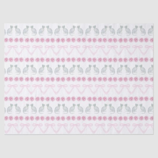 Christmas Snowflakes and Trees Tissuepapier (Voorkant)