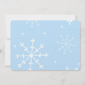 Christmas Snowflakes baby shower Kaart (Achterkant)