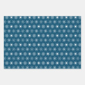 Christmas Snowflakes, Classic Red Green Blue White Inpakpapier Vel (Voorkant 3)