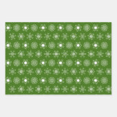 Christmas Snowflakes, Classic Red Green Blue White Inpakpapier Vel (Voorkant 2)