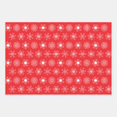 Christmas Snowflakes, Classic Red Green Blue White Inpakpapier Vel (Voorkant)