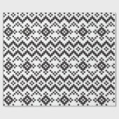 Christmas Snowflakes Fair Isle Seamless Patternart Cadeaupapier (Vlak)