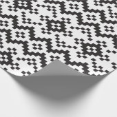 Christmas Snowflakes Fair Isle Seamless Patternart Cadeaupapier (Hoek)