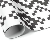 Christmas Snowflakes Fair Isle Seamless Patternart Cadeaupapier (Rol Hoek)