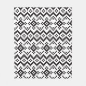 Christmas Snowflakes Fair Isle Seamless Patternart Fleece Deken (Voorkant)