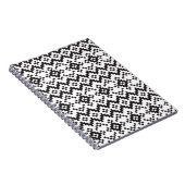 Christmas Snowflakes Fair Isle Seamless Patternart Notitieboek (Rechterzijde)