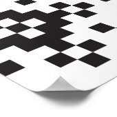 Christmas Snowflakes Fair Isle Seamless Patternart Poster (Hoek)