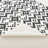 Christmas Snowflakes Fair Isle Seamless Patternart Sherpa Deken (3/4)