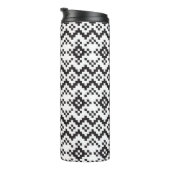 Christmas Snowflakes Fair Isle Seamless Patternart Thermosbeker (Geroteerd rechts)