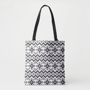 Christmas Snowflakes Fair Isle Seamless Patternart Tote Bag