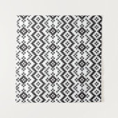 Christmas Snowflakes Fair Isle Seamless Patternart Wandkleed (Voorkant (horizontaal))