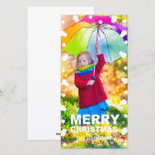 Christmas Snowflakes Fotokaart Feestdagenkaart (Voorkant / Achterkant)