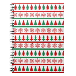 Christmas Snowflakes Pattern Notebook Tree Journal Notitieboek