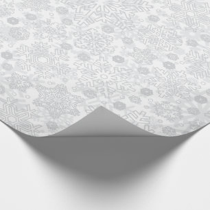 CHRISTMAS SNOWFLAKES PATTERN   WRAPPORTEUR CADEAUPAPIER