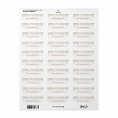 Christmas Snowflakes retouradres labels (Full Sheet)