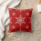 Christmas Snowflakes Throw Pillow Kussen (Deken)